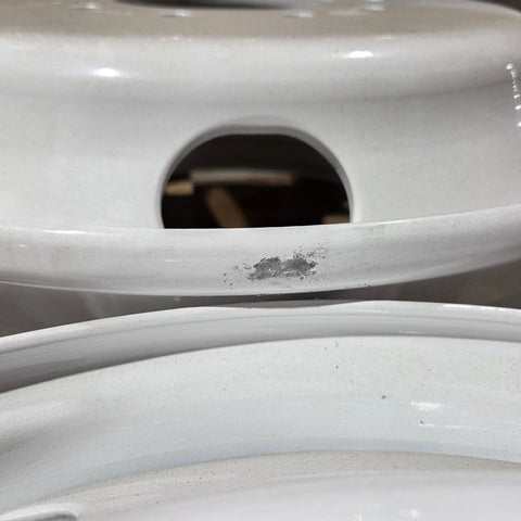 22.5x6.75 White Steel 10x8.75" (Old Chevy 2 Ton Trucks) (returned item)