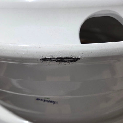 22.5x6.75 White Steel 10x8.75" (Old Chevy 2 Ton Trucks) (returned item)