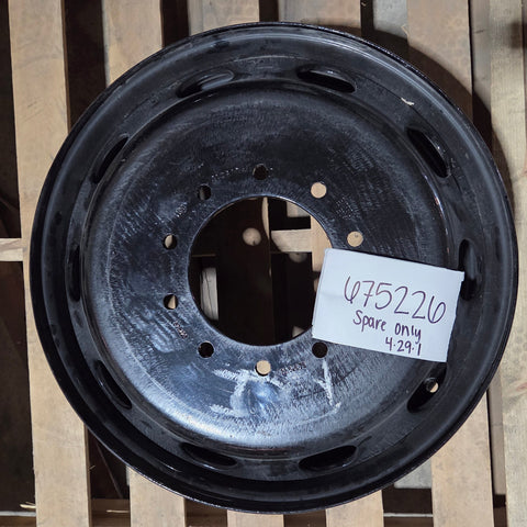 22.5x6.75 Direct Bolt-On Steel Wheel for Ram & Ford (10x225mm) (SPARE ONLY)