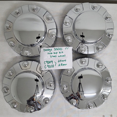 Hub cap Kit for Dodge 3500 17" steel wheels