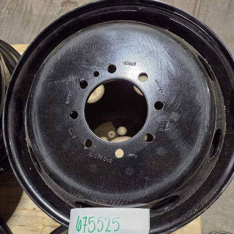 SET OF 6  - 19.5x6.75 8x6.5" Black Steel (Dodge Ram 3500 1994-2018) (returned items)