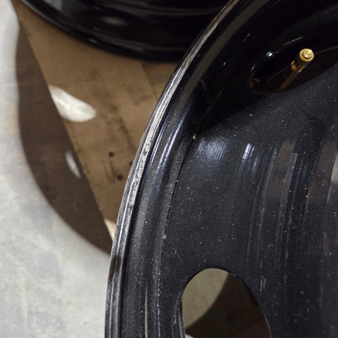 SET OF 6  - 19.5x6.75 8x6.5" Black Steel (Dodge Ram 3500 1994-2018) (returned items)
