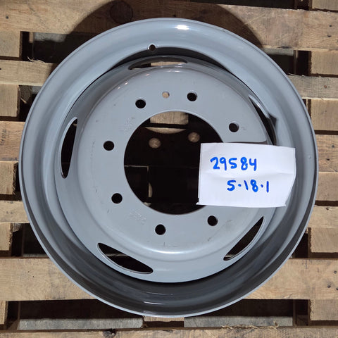 19.5x6.00 Accuride 8x225mm Hub Pilot Steel (returned item)