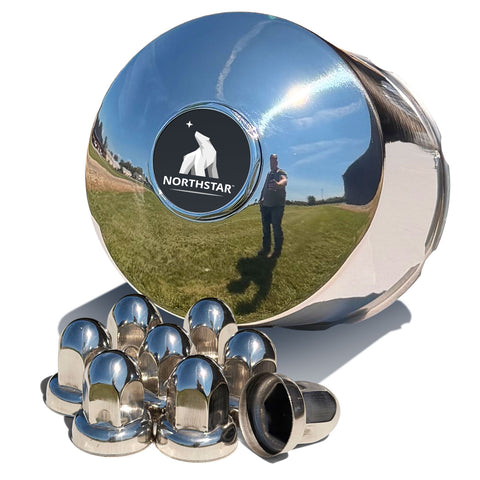 Stainless Steel Rear Northstar Hub Cover Kit for 30mm Nuts