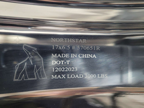 17.0x6.50 Northstar Mirror Polished Both Sides Dodge Ram 3500 DRW 8X200m Kit (2019-Present) (returned items) )
