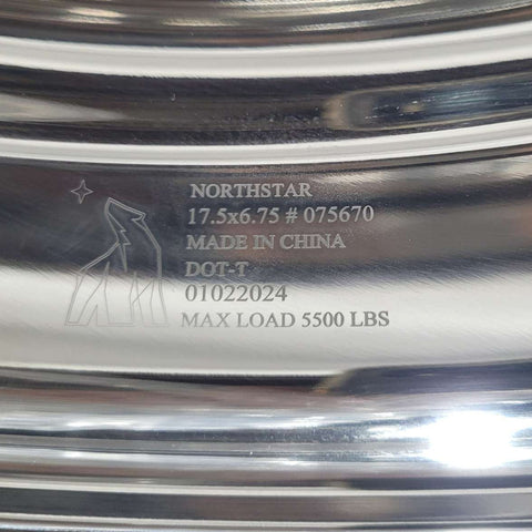 17.5x6.75 Northstar 10x8.75" Stud Pilot Mirror Polished Both Sides (returned item)