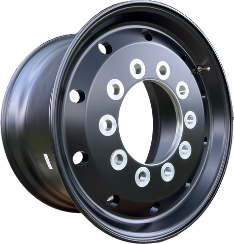 Northstar Lunar 22.5x12.25 Satin Black Steer Wheel | 4.75” Offset – Buy ...