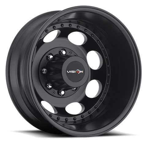 19.5x6.75 Vision Matte Black Inner Rear 8x6.5 1984-1997 F350