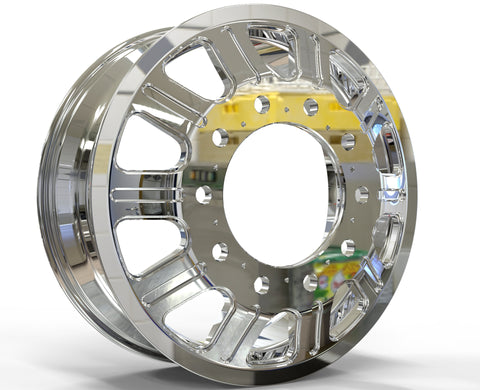 22x8.25 Northstar 10x285mm Hub Pilot Mirror Polish Both Sides (Polaris)