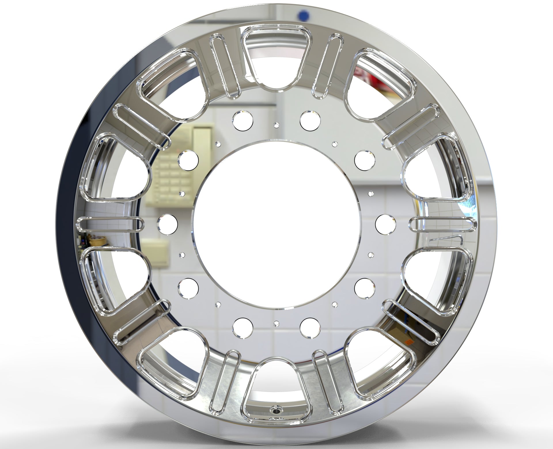 22x8.25 Northstar 10x285mm Hub Pilot Mirror Polish Both Sides