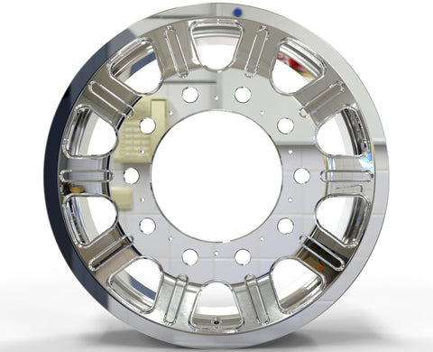 22x8.25 Northstar 10x285mm Hub Pilot Mirror Polish Both Sides (Polaris)