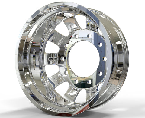 22x8.25 Northstar 10x285mm Hub Pilot Mirror Polish Both Sides (Polaris)