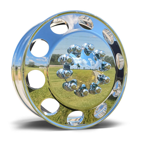 22.5x6.75 Northstar Direct Bolt-On "Big Hole" 6-Wheel Kit – Fits 2008–2011 Ram 4500/5500 (Mirror Polished Aluminum & Steel Duals)