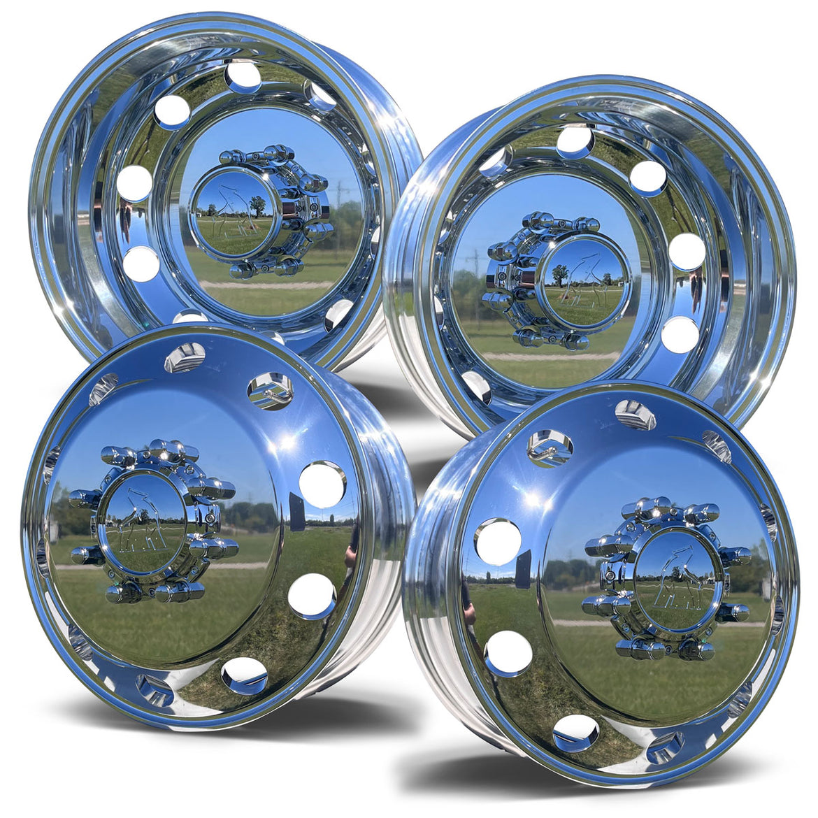 Dodge Ram 3500 Dually Cummins Alcoa Polished Aluminum Wheels – Buy ...