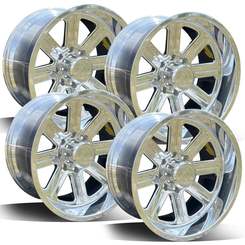 Northstar Polaris Forged Aluminum Chevy / GMC SRW Wheel Kit (8x180)