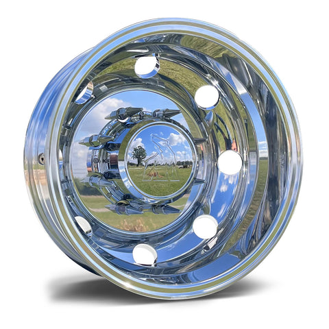 17.0x6.00 Northstar Mirror Polished Both Sides Ford F350 DRW 8X200m Kit (2005-Present)