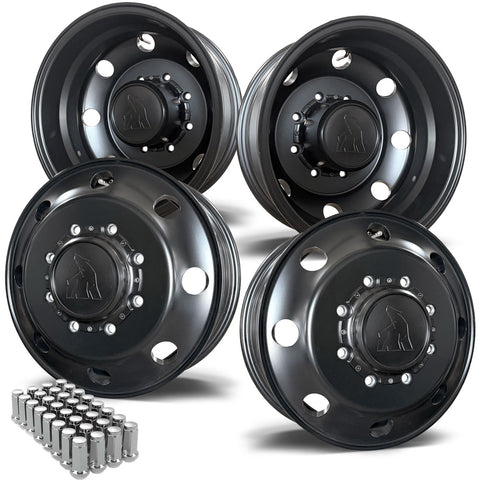 17.0x6.00 Northstar Satin Black 2019-Present Dodge Ram 3500 DRW 8x200mm 4 Wheel Kit