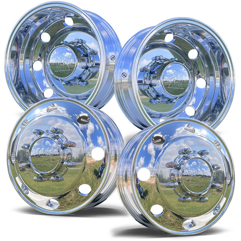 17.0x6.00 Northstar Mirror Polished Both Sides Ford F350 DRW 8X200m Kit (2005-Present)