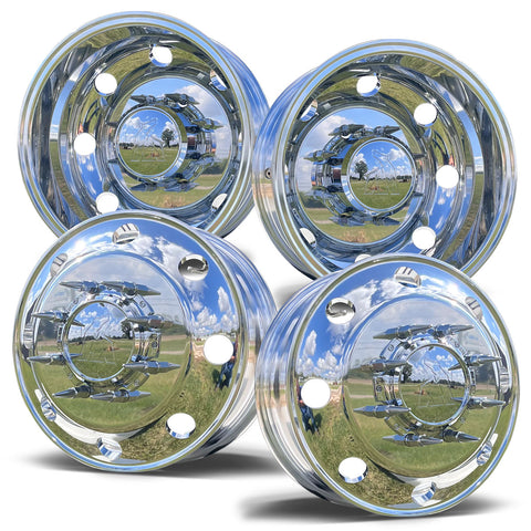 17.0x6.00 Northstar Mirror Polished Both Sides Ford F350 DRW 8X200m Kit (2005-Present)