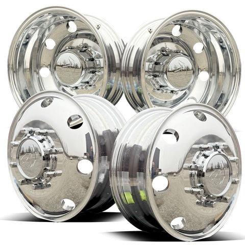17.0x6.50 Northstar Mirror Polished Both Sides Ford F350 DRW 8X200m Kit (2005-Present)