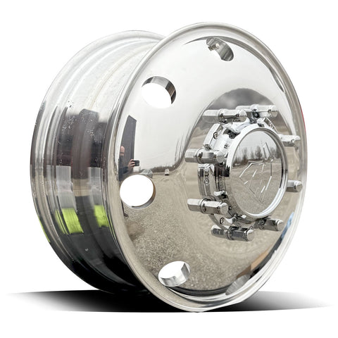 17.0x6.50 Northstar Mirror Polished Both Sides Ford F350 DRW 8X200m Kit (2005-Present)