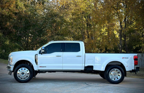 22.5x6.75 Northstar Direct Bolt-On 6-Wheel Kit – Fits 2005–Present Ford F-450/F-550 DRW (Mirror Polished Aluminum & Steel Duals)