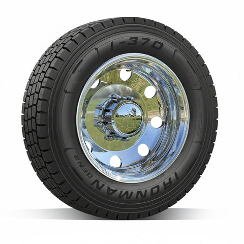 Ironman 19.5 Tire Combo (I-19A/I-37D) for  Older Dodge 350 8 x 6.5" DRW Trucks (1969-1993)