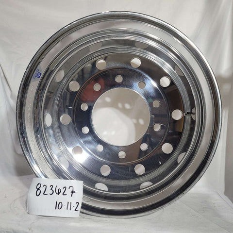 22.5x12.25 Alcoa High Polish Both Sides 2.75" Offset Super-Single Float Front Wheel (returned item)