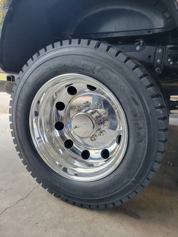 10x225 Ford/Ram Stainless Steel Hub Cover Kit