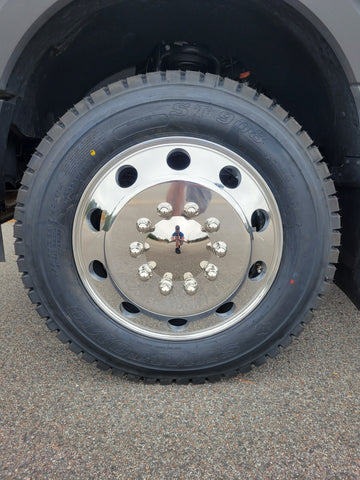 22.5x6.75 Northstar Direct Bolt-On 6-Wheel Kit – Fits 2005–Present Ford F-450/F-550 DRW (Mirror Polished Aluminum & Steel Duals)