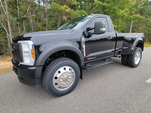 22.5x6.75 Northstar Direct Bolt-On 6-Wheel Kit – Fits 2005–Present Ford F-450/F-550 DRW (Mirror Polished Aluminum & Steel Duals)
