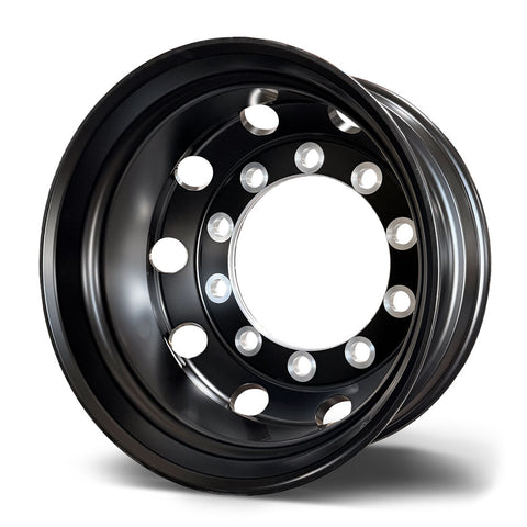 22.5x9.00 Northstar 10x335mm Satin Black Hub Pilot Rear (Dual)