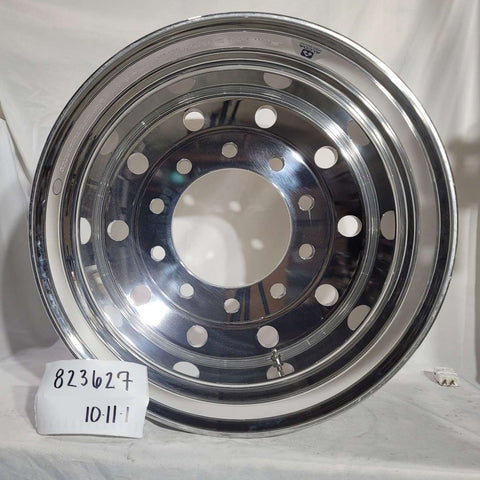 22.5x12.25 Alcoa High Polish Both Sides 2.75" Offset Super-Single Float Front Wheel (returned item)