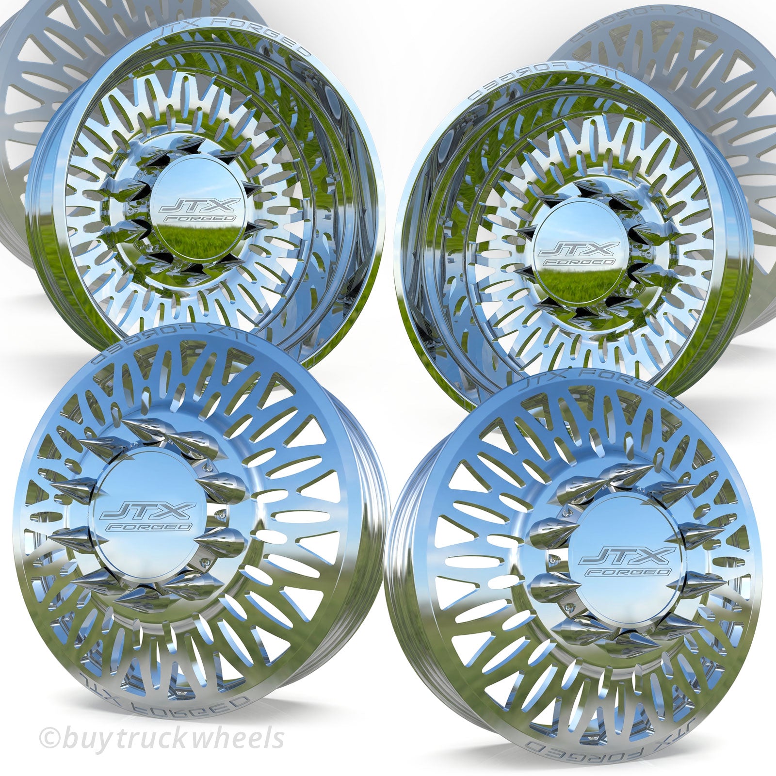 Limited 208 Rims JTX Forged Aluminum D-208 Dual Wheel Kit – Buy Truck Wheels