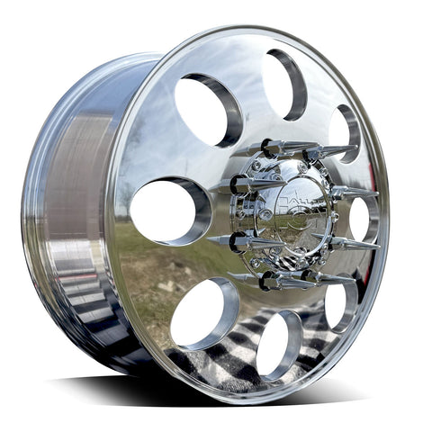 20"x8.25" Ion Alloy 8x6.5" Mirror Polished 6 Wheel Set (Ram 3500 1994-2018)