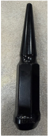 Spiked Black 60 Degree Cone Nut (M14x1.5)