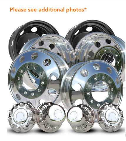 19.5 American Force High Polished 2012-Present Dodge Ram 4500/5500 & 2005-Present Ford F450/F550 DRW 10x225mm 6 Wheel Direct Bolt Kit (returned items)