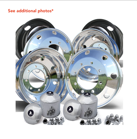 22.5" Northstar Mirror Polished 8x275mm Wheel Kit (returned kit)