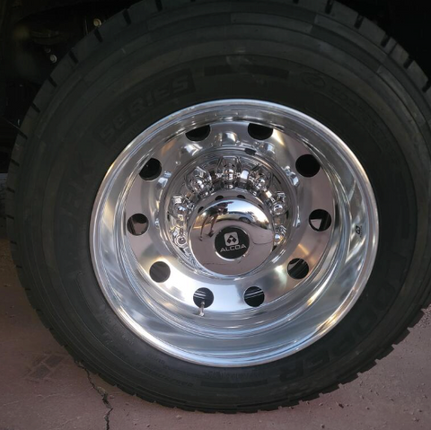 19.5 Alcoa Dura-Bright (2008-2011) Dodge Ram 4500/5500 DRW 10x225mm 4 Wheel Kit
