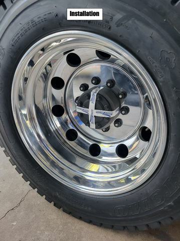 Stainless Steel Rear Center Cap for 10x225 Ford F450/F550 RAM 4500/5500 – Foam Installation