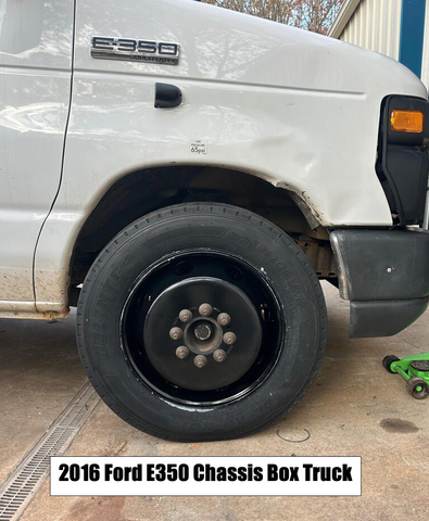 19.5x6.00 8x6.5" Black Steel Dual Wheel (Ford F350 1984-1997)