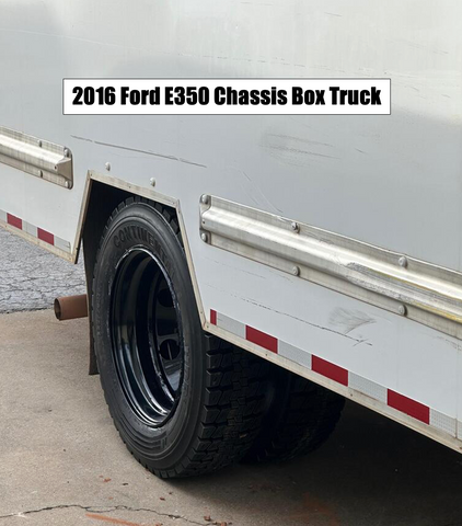 19.5x6.00 8x6.5" Black Steel Dual Wheel (Ford F350 1984-1997)