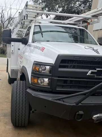 22.5x14.00 Super-Single Northstar Mirror Polished Chevy Silverado 4500HD/5500HD Wheel Kit (33mm)