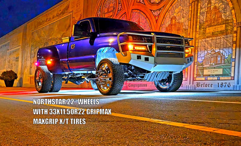 22x8.25 Northstar 10x285mm Hub Pilot Mirror Polish Both Sides