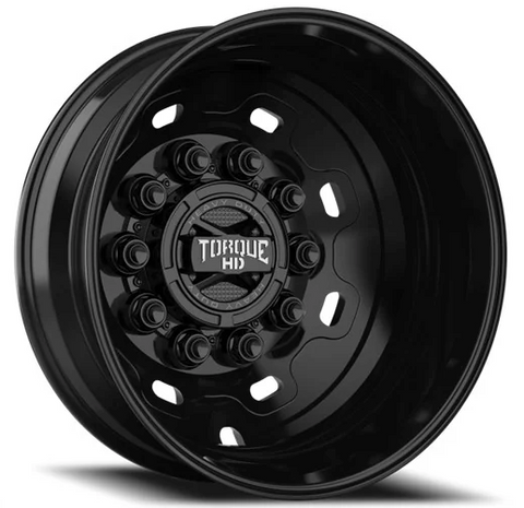 19.5X6.00 Torque HD Wheels Javelin Satin Black Aluminum 10x225mm 4 Wheel Set for Ford & Ram