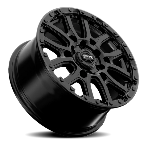 Satin Black Torque HD Canyon Aluminum Wheel 6 on 130mm (83.9mm Bore)