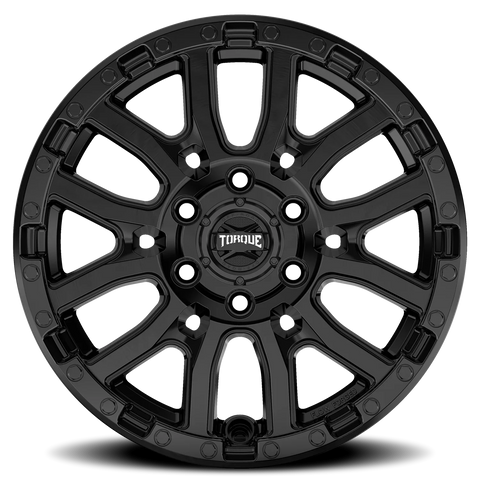 Satin Black Torque HD Canyon Aluminum Wheel 6 on 130mm (83.9mm Bore)