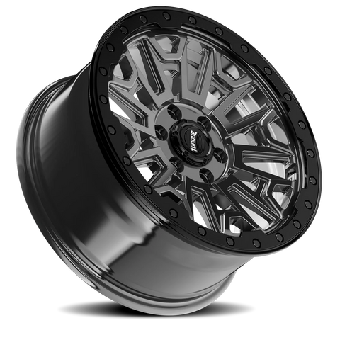 Gloss Gunmetal Gloss Black Lip Torque HD Imogene Aluminum Wheel 6 on 130mm (83.9mm Bore)