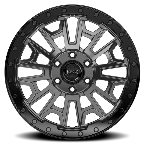 Gloss Gunmetal Gloss Black Lip Torque HD Imogene Aluminum Wheel 6 on 130mm (83.9mm Bore)
