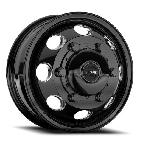 Gloss Black Milled Spoke Torque HD Revolver Aluminum Wheel 6 on 205mm (161.1mm Bore)